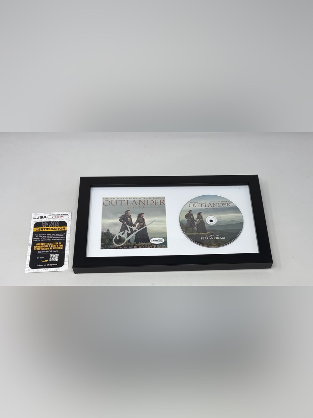 Bear McCreary signed Outlander CD Cover Framed JSA COA